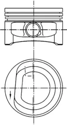 Поршень на 1 цилиндр 99452600 Kolbenschmidt