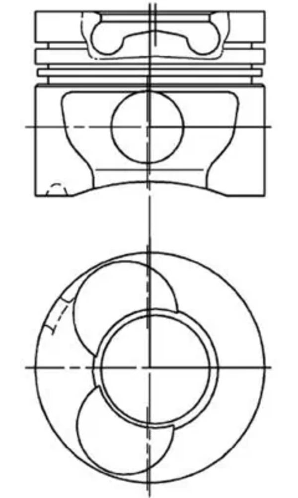 Поршень на 1 цилиндр 94823700 Kolbenschmidt