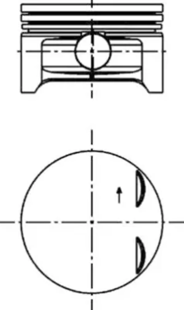 Поршень на 1 цилиндр 40383600 Kolbenschmidt