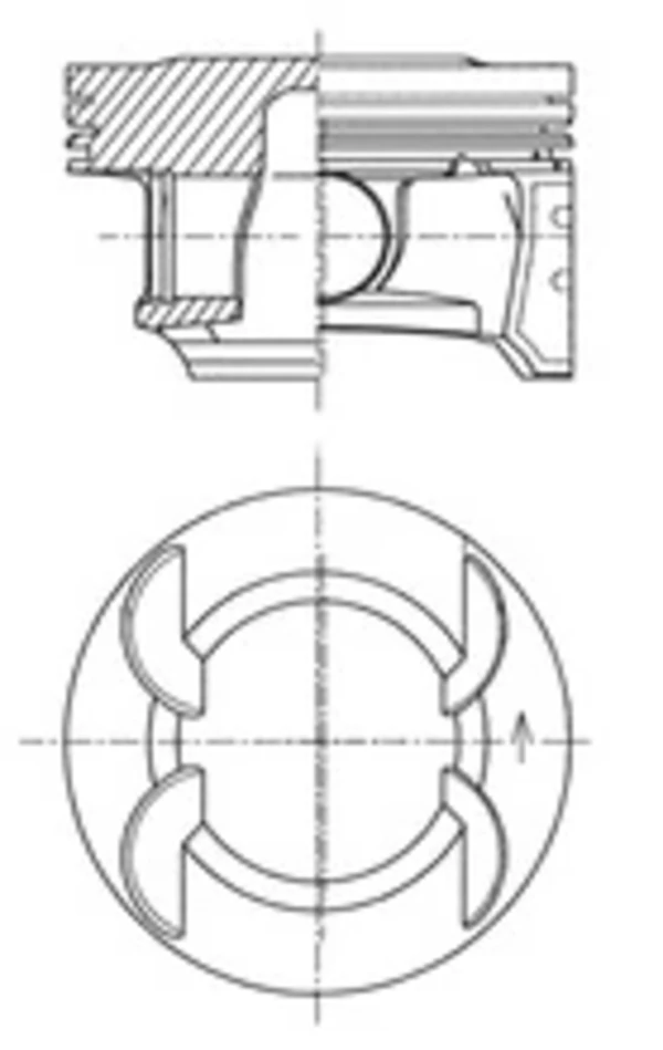 Поршень на 1 цилиндр 623592 Opel