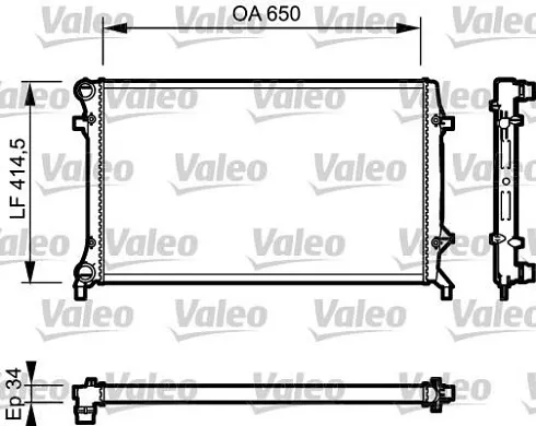 Радиатор 1K0121251R VAG