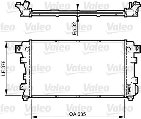 Радиатор 04592052 Chrysler