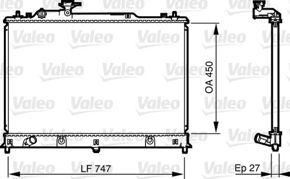 Радиатор 735577 VALEO