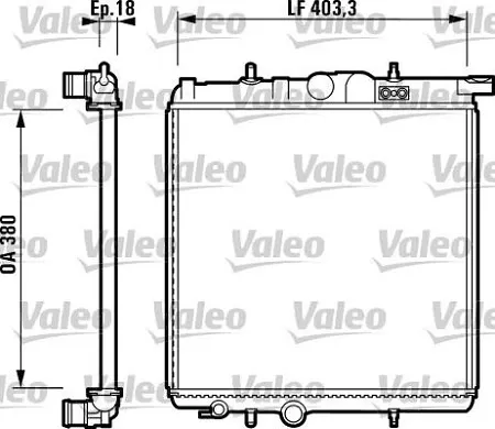 Радиатор 732885 VALEO
