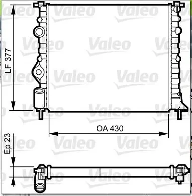 Радиатор 731378 VALEO