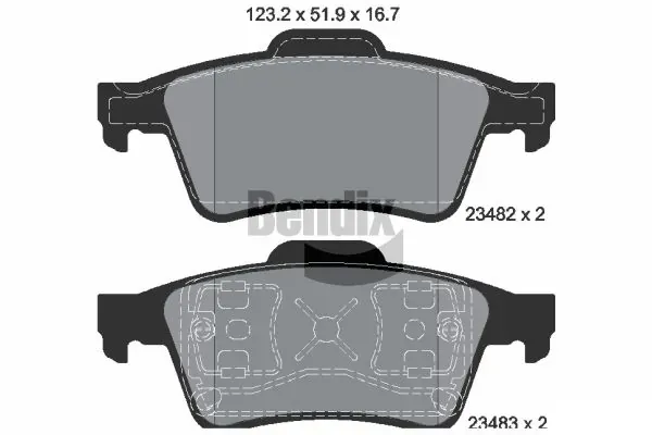 Задние тормозные колодки 670007 VALEO