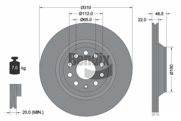 Тормозные диски Volkswagen Passat B6