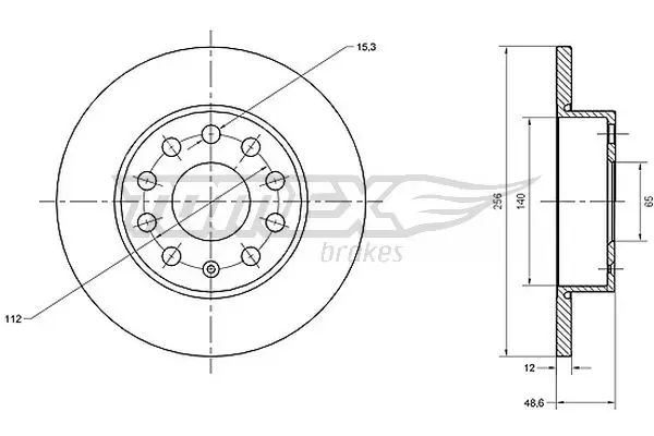 Тормозные диски TX7079 Tomex