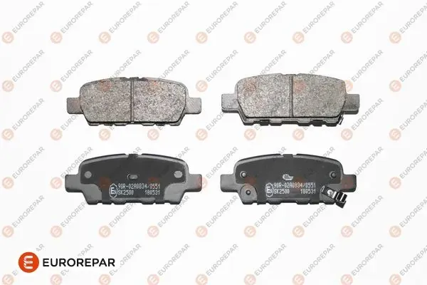 Задние тормозные колодки 1639378380 Eurorepar