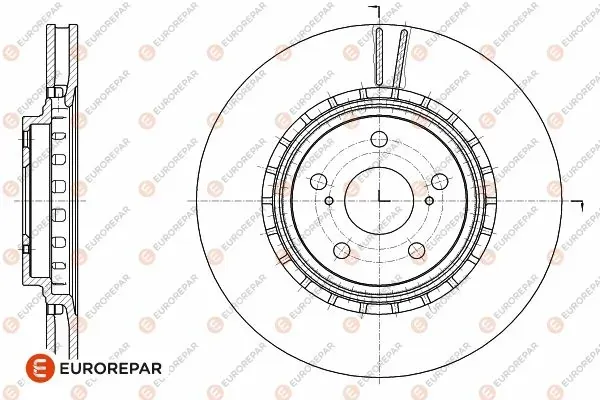 Передние тормозные диски 1642781780 Eurorepar