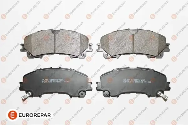 Передние тормозные колодки 1675996380 Eurorepar