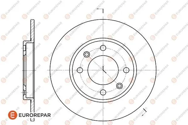 Тормозные диски 1618860980 Eurorepar