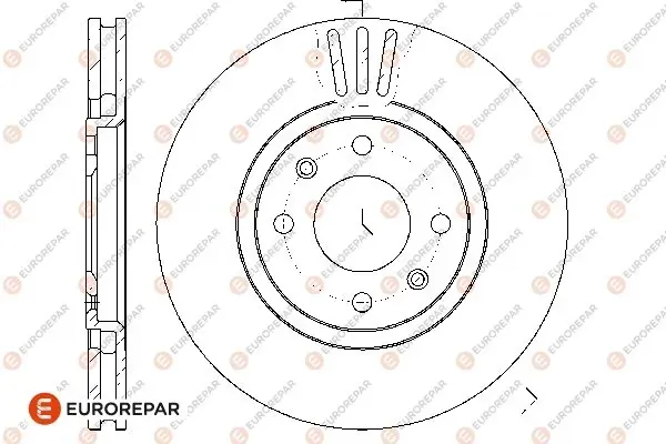 Передние тормозные диски 1667857180 Eurorepar
