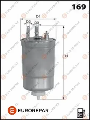 Топливный фильтр 1643630680 Eurorepar
