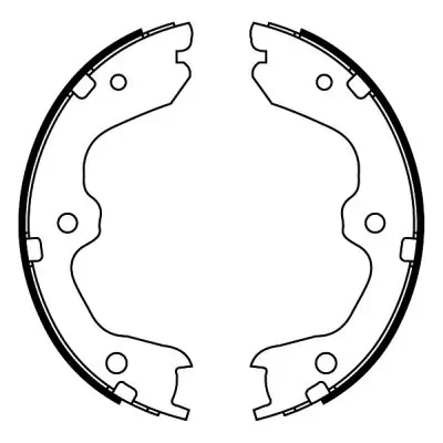 Колодки ручника C01067ABE ABE