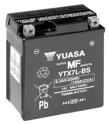 Авто аккумулятор Юаса 6.3 А/ч 12 В (YTX7LBS)
