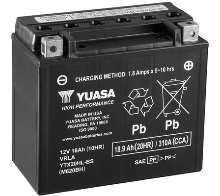 Аккумулятор автомобильный Юаса 18,9 А/ч 12 В (YTX20HLBS)