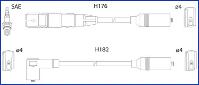 Высоковольтные провода 134817 Hitachi