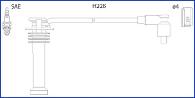 Высоковольтные провода 134672 Hitachi