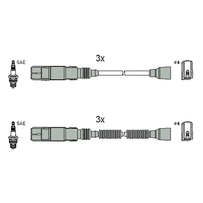 Высоковольтные провода 134952 Hitachi
