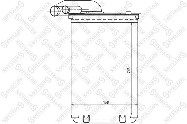 Радиатор печки BR405 Magneti Marelli