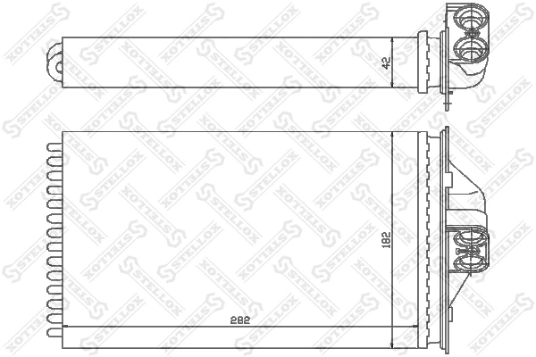 Радиатор печки 1035089SX Stellox