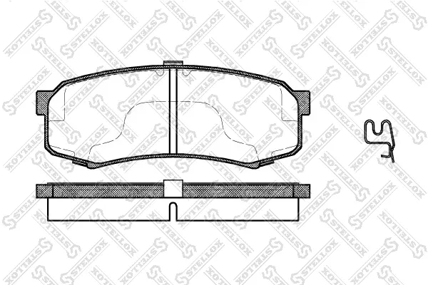 Задние тормозные колодки 424004BSX Stellox