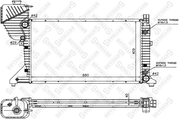 Радиатор 2219325 Denso