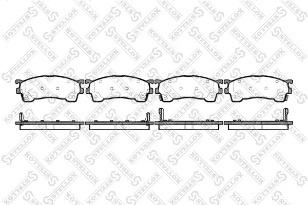 Передние тормозные колодки 426004SX Stellox