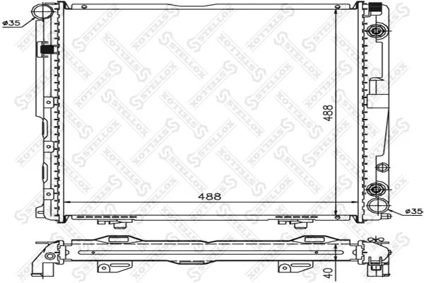 Радиатор 1245006202 Mercedes