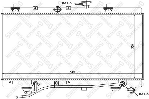 Радиатор 25310FD000 HCC