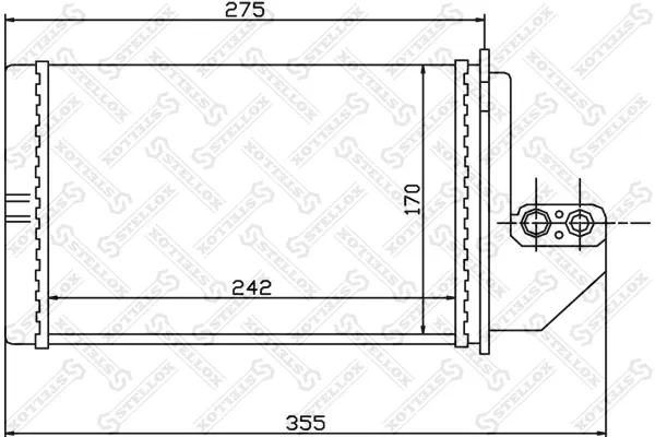 Радиатор печки 1035138SX Stellox