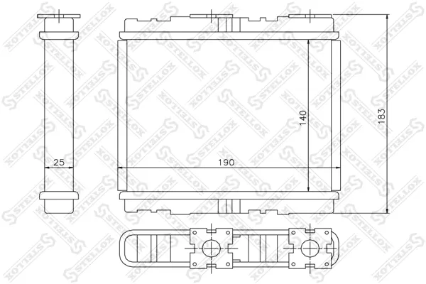 Радиатор печки 1035094SX Stellox