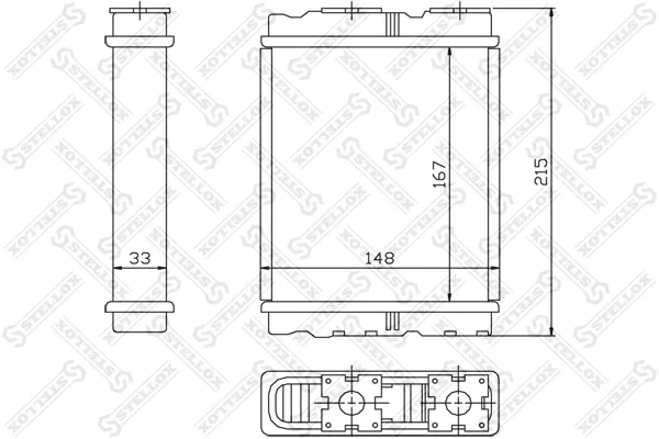 Радиатор печки 1035136SX Stellox