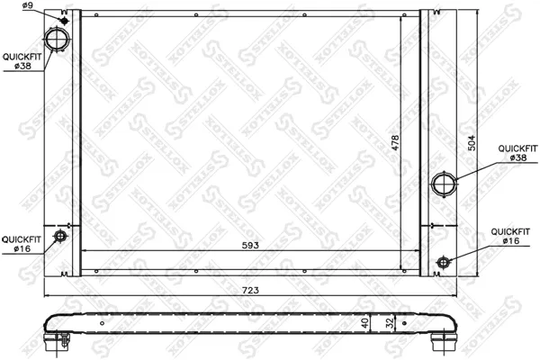 Радиатор AC230193 Maxgear