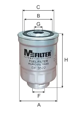 Топливный фильтр DF3522 Mfilter