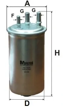 Топливный фильтр DF679 Mfilter