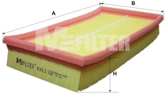 Воздушный фильтр K411 Mfilter