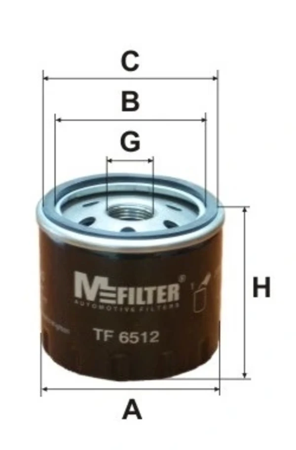 Масляный фильтр TF6512 Mfilter