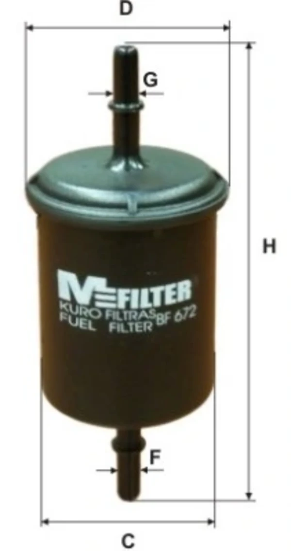 Топливный фильтр BF672 Mfilter