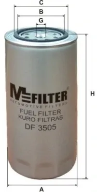 Топливный фильтр DF3505 Mfilter