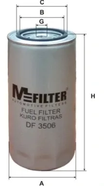 Топливный фильтр DF3506 Mfilter