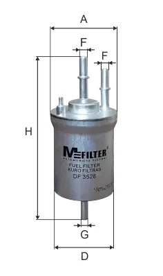 Топливный фильтр DF3528 Mfilter