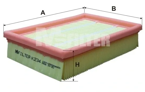 Воздушный фильтр K234 Mfilter