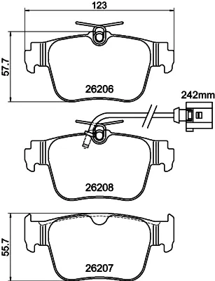 Передние тормозные колодки BRF1882 Ford