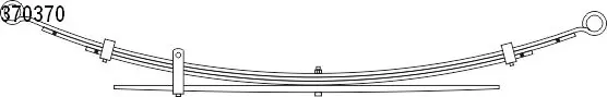 Рессора задняя 1037037000 CS Germany