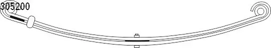 Передняя рессора A6113201002 Mercedes