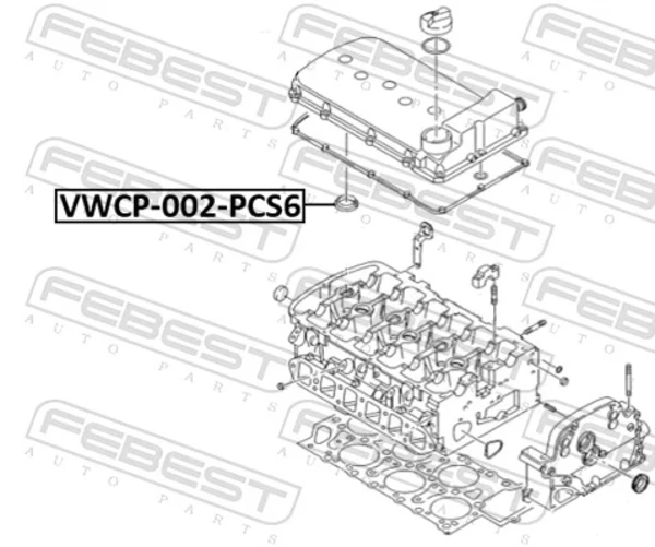  Прокладка свечного колодца Seat Toledo 2