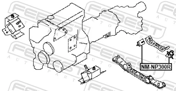 Подушка коробки передач 11320VK300 Nissan/Infiniti
