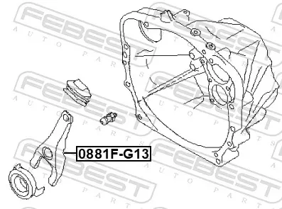 Вилка сцепления Subaru Legacy IV